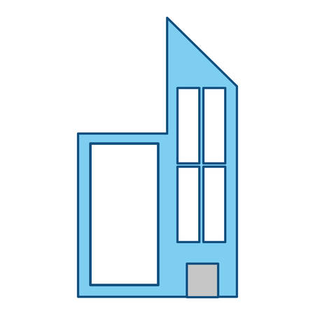 Urban tower building icon vector illustration graphic designのイラスト素材