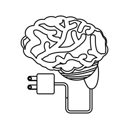 Human brain symbol icon vector illustration graphic designのイラスト素材