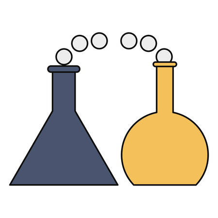 Chemistry flask isolated icon vector illustration graphic designのイラスト素材