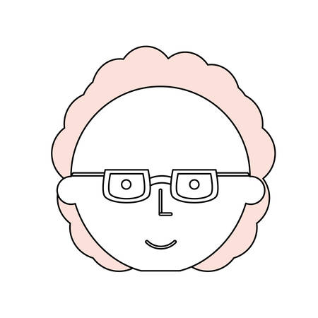 Man with glasses cartoon icon vector illustration graphic designのイラスト素材