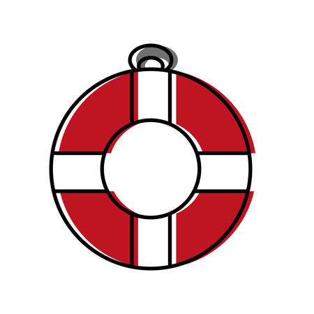 safety float icon over white background vector illustrationのイラスト素材