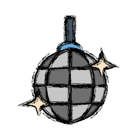 disco lamp icon over white background vector illustrationのイラスト素材