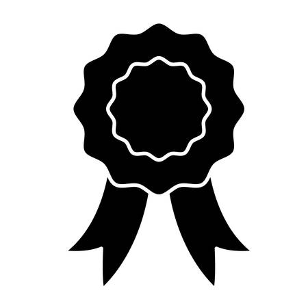 medal icon over white background vector illustrationのイラスト素材