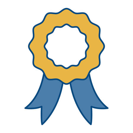 Medal icon over white background vector illustrationのイラスト素材