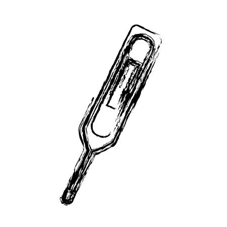 thermometer icon over white background vector illustrationのイラスト素材