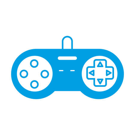 videograme controller icon over white background vector illustrationのイラスト素材