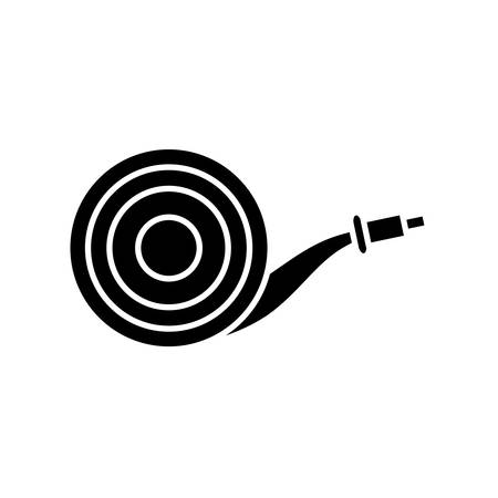 gardening hose icon over white background vector illustrationのイラスト素材