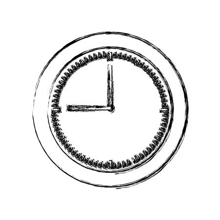 clock icon over white background vector illustrationのイラスト素材