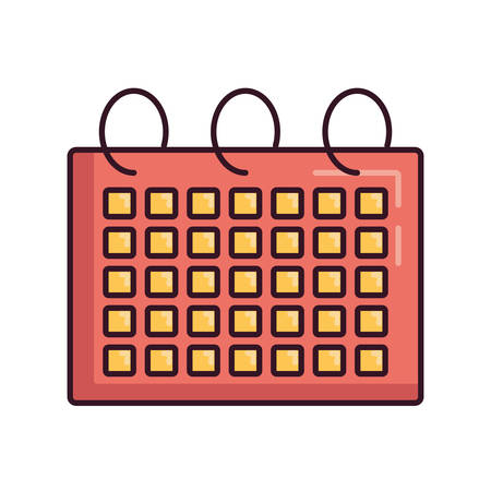 calendar icon over white background vector illustrationのイラスト素材