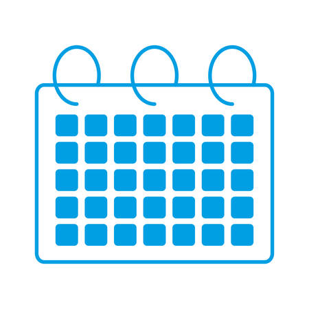calendar icon over white background vector illustrationのイラスト素材