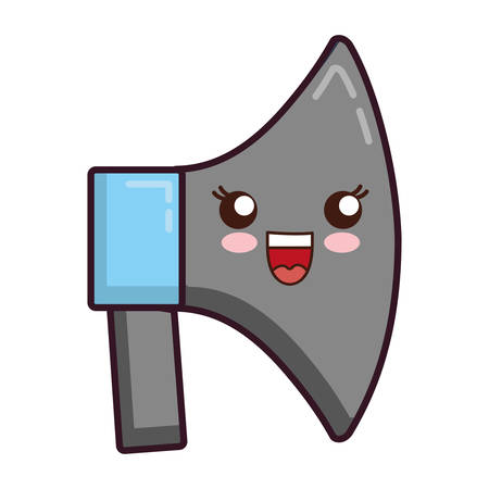 megaphone device icon over white background vector illustrationのイラスト素材