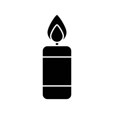 candle icon over white background vector illustrationのイラスト素材