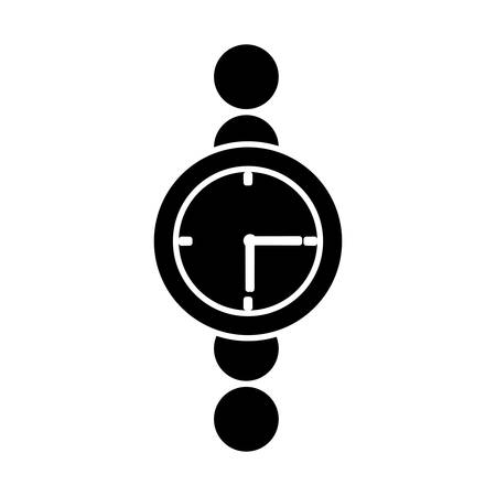 watch icon over white background vector illustrationのイラスト素材