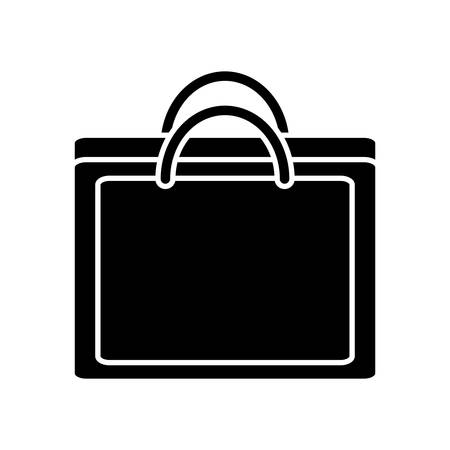 shopping bag icon over white background vector illustrationのイラスト素材