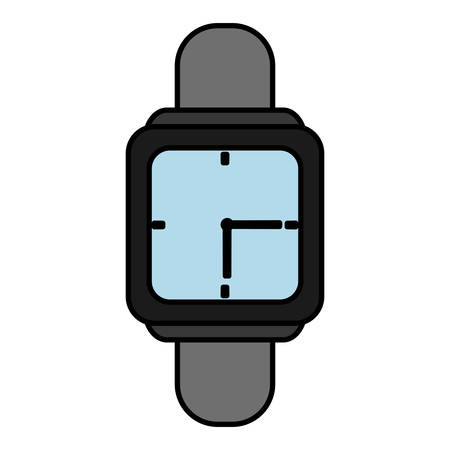 Watch icon over white background vector illustrationのイラスト素材