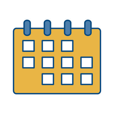 calendar icon over white background vector illustrationのイラスト素材