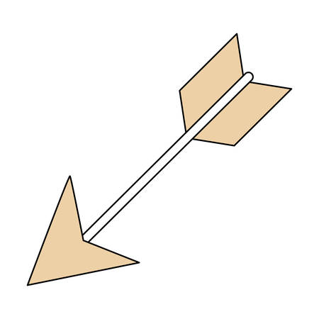 Bow arrow isolated icon vector illustration graphic designのイラスト素材