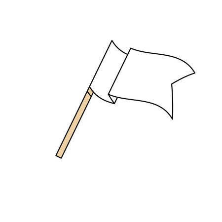 Pennant flag isolated icon vector illustration graphic designのイラスト素材