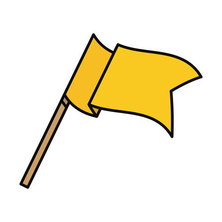 Pennant flag isolated icon vector illustration graphic designのイラスト素材
