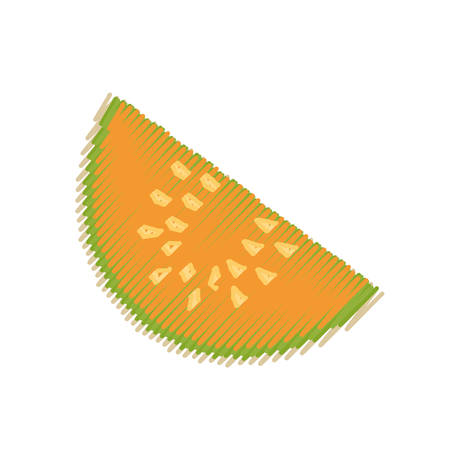 Sliced watermelon fruit icon vector illustration graphic designのイラスト素材
