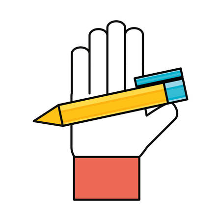 Hand with pen icon vector illustration graphic designのイラスト素材
