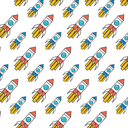 Rocket spaceship background icon vector illustration graphic designのイラスト素材