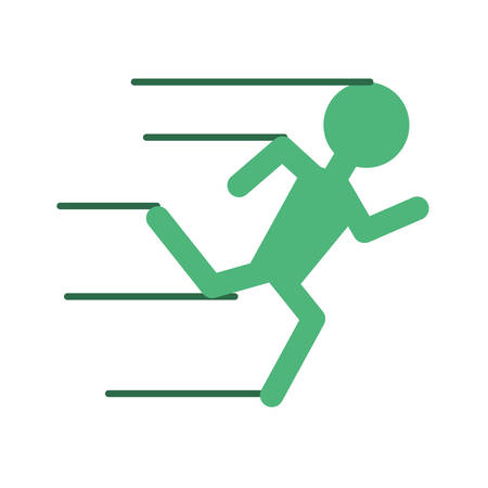 Man running pictogram icon vector illustration graphic designのイラスト素材