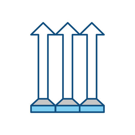 Arrow pointer symbol icon vector illustration graphic designのイラスト素材