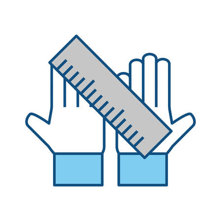 Ruler tool isolated icon vector illustration graphic designのイラスト素材