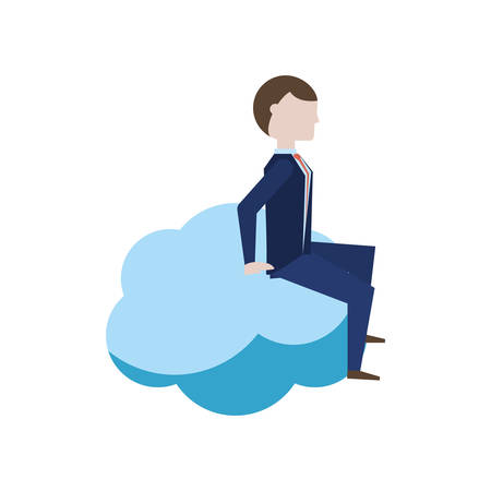 Executive businessman cartoon icon vector illustration graphic designのイラスト素材