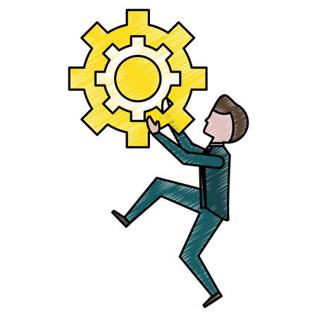 Executive businessman cartoon icon vector illustration graphic designのイラスト素材