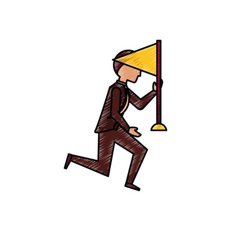 Executive businessman cartoon icon vector illustration graphic designのイラスト素材