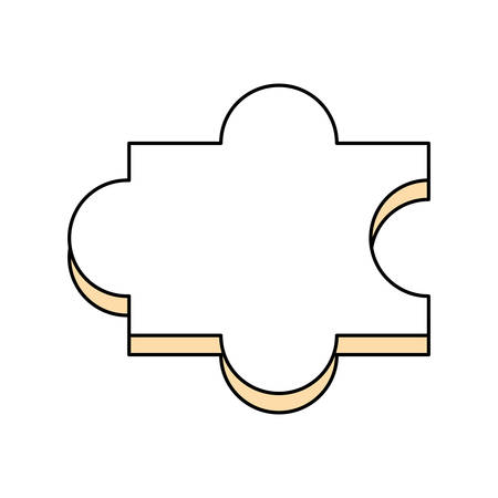 Puzzle piece symbol icon vector illustration graphic designのイラスト素材