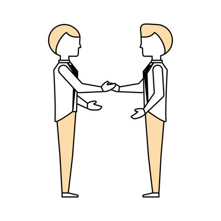 Business teamwork cartoon icon vector illustration graphic designのイラスト素材