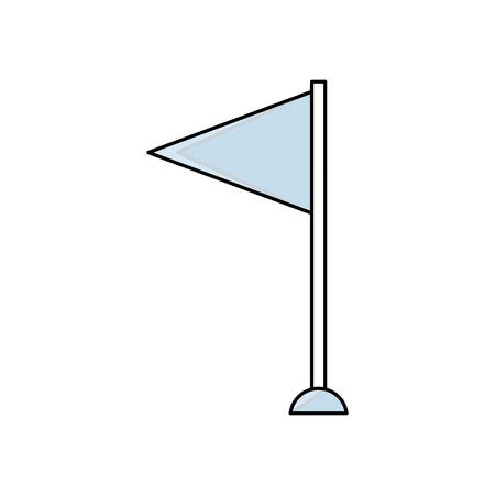 Pennant flag symbol icon vector illustration graphic designのイラスト素材