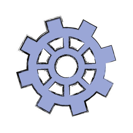 Gear machinery piece icon vector illustration graphic designのイラスト素材