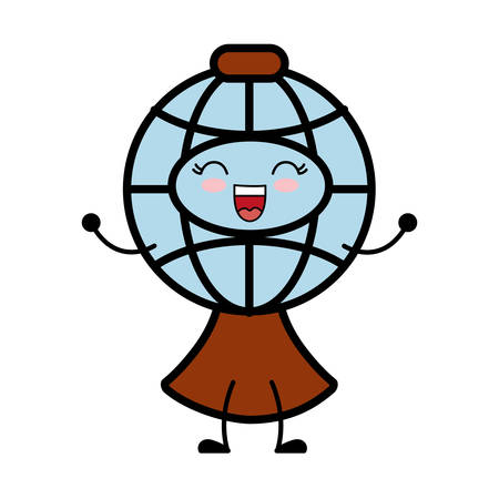 geography tool icon over white background vector illustrationのイラスト素材