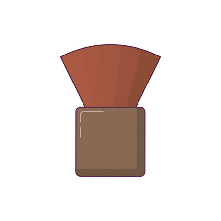 cosmetic brush icon over white background vector illustrationのイラスト素材