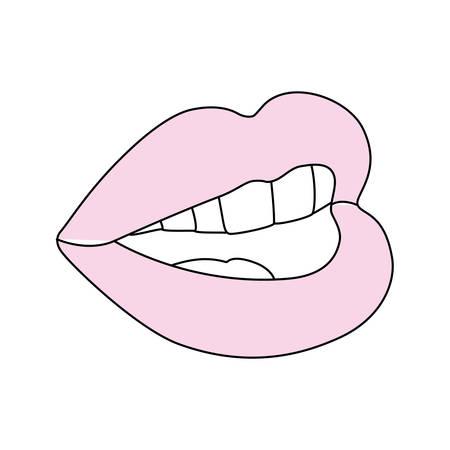 Sexy woman lips icon vector illustration graphic designのイラスト素材