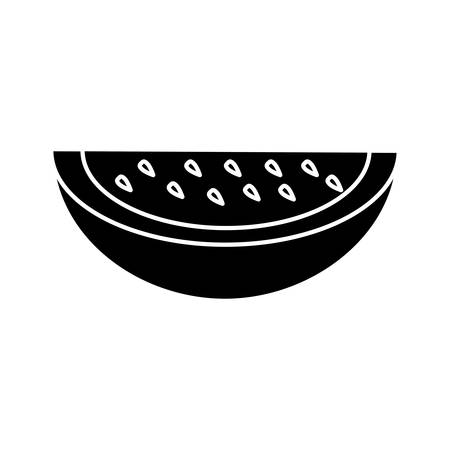 watermelon fruit icon over white background vector illustrationのイラスト素材