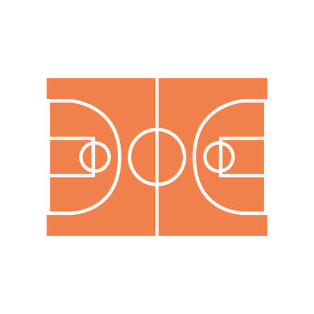 Basketball field symbol icon vector illustration graphic designのイラスト素材