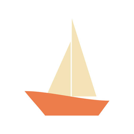 Sail boat symbol icon vector illustration graphic designのイラスト素材
