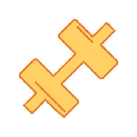 Gym dumbbell weight icon vector illustration graphic designのイラスト素材