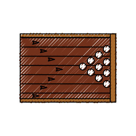 Bowling field symbol icon vector illustration graphic designのイラスト素材