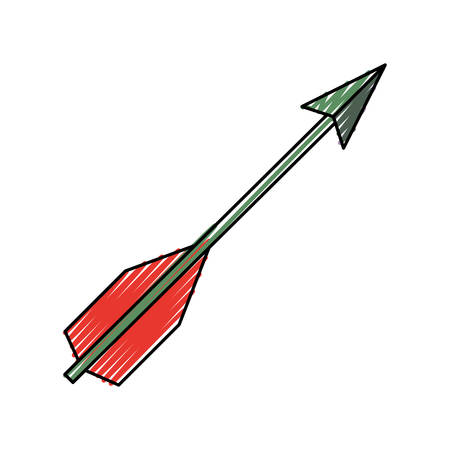 Arch bow arrow icon vector illustration graphic designのイラスト素材