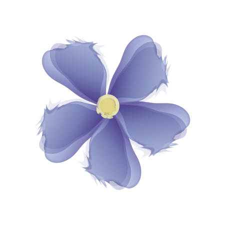 Beautiful flower design over white background icon vector illustrationのイラスト素材