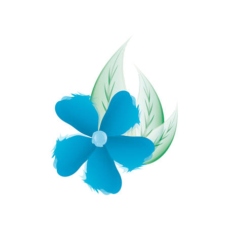 Beautiful flower design over white background icon vector illustrationのイラスト素材