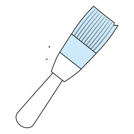 Brush paint art over white background icon vector illustrationのイラスト素材