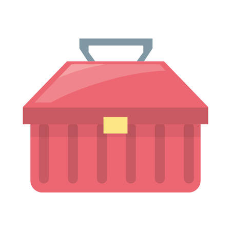 Tools box kit over white background vector illustrationのイラスト素材