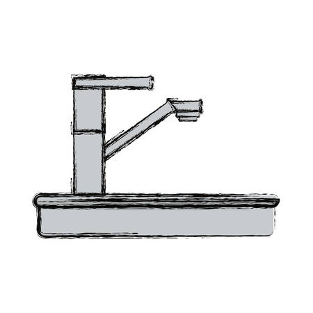 Bath symbol isolated over white background vector illustrationのイラスト素材
